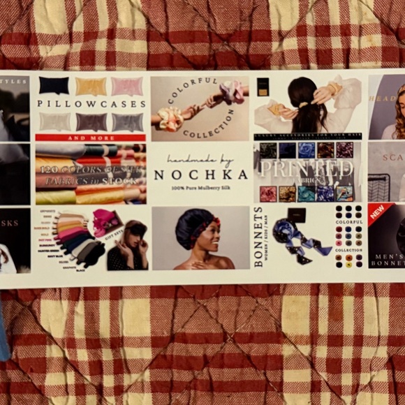 NOCHKA Reversible Mulberry Silk Bonnet with ties Sun and Moon print - Picture 4 of 10